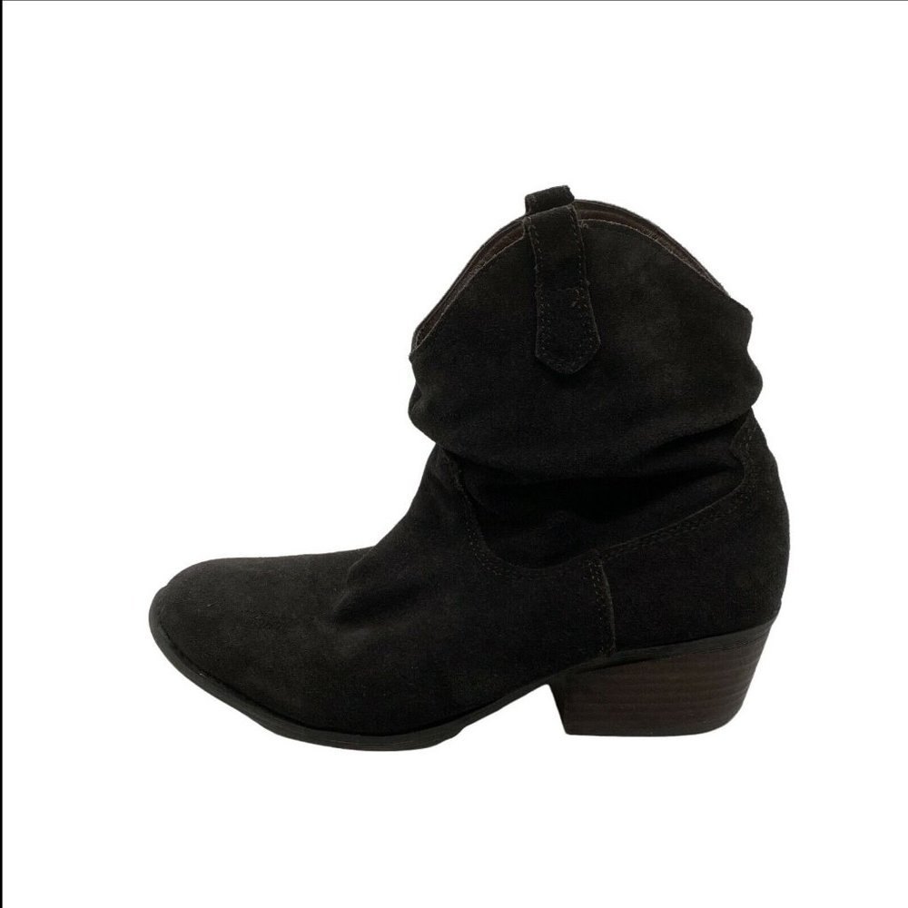 White Mountain Womens Slammin Brown Leather Round Toe Ankle Booties Size 9 M